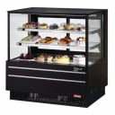 Turbo Air TCGB-48UF-B-N Refrigerated Black Bakery Display Case 48-1/2"W