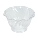 Winco ICC-5C Clear Plastic Ice Cream Dish | Case of 12