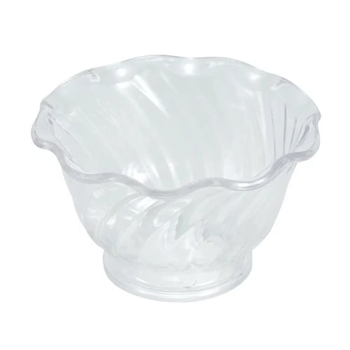 Restaurant Glassware — Winco ICC-5C Clear Plastic Ice Cream Dish | Case of 12