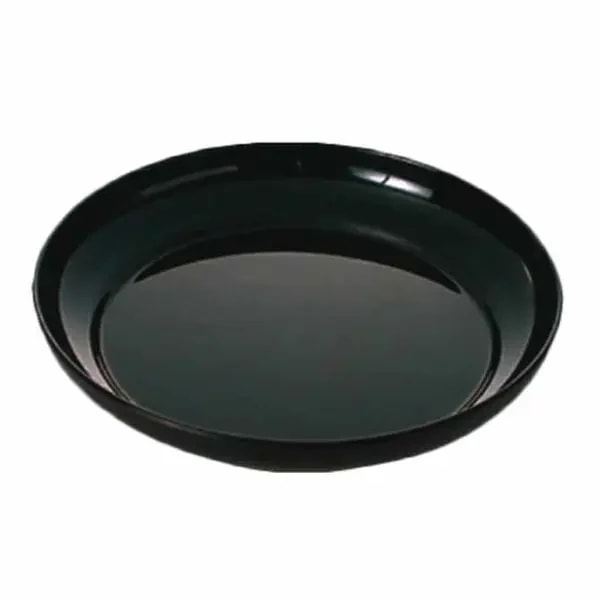 Thunder Group RF1112B Black Pearl 12" Round Melamine Platter | Case of 6 — main image