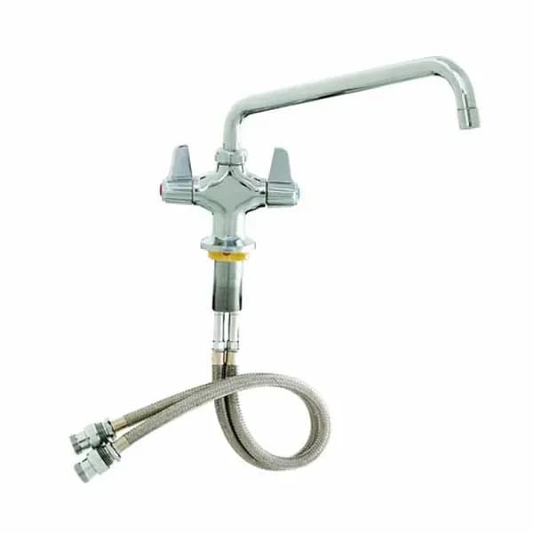 T&S Brass 5F-2SLX12 T&S Single Hole Deck Mount Equip Faucet