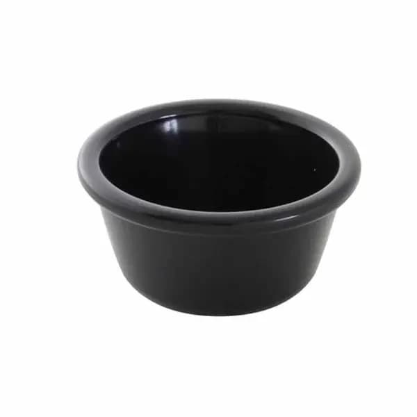 Thunder Group PL537BL1 3 oz. Black Plastic Ramekin | Case Of 12