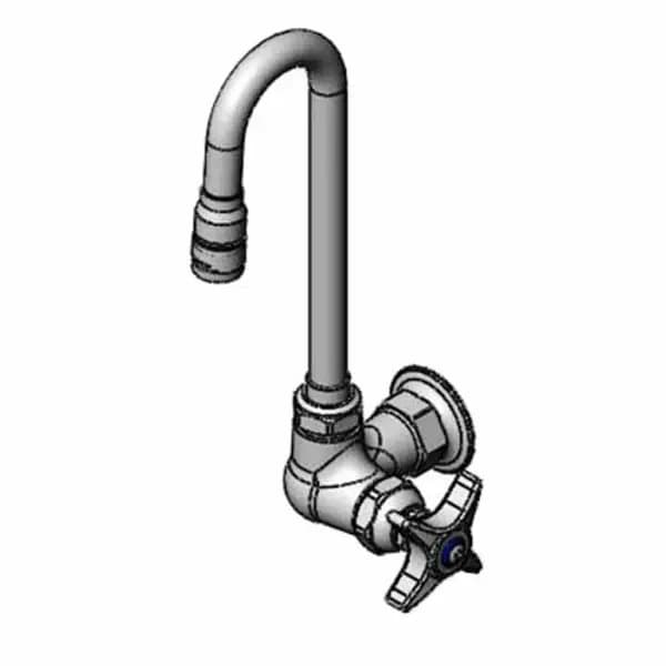 T&S Brass B-0210-132X-WS T&S Single Hole Wall Mount Pantry Faucet