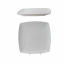 Thunder Group 29010WT Classic White 10" x 10" Square Melamine Plate | Case of 12
