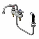 T&S B-1171 4" Deck Mount Lavatory Faucet with 8" Swing Spout Nozzle