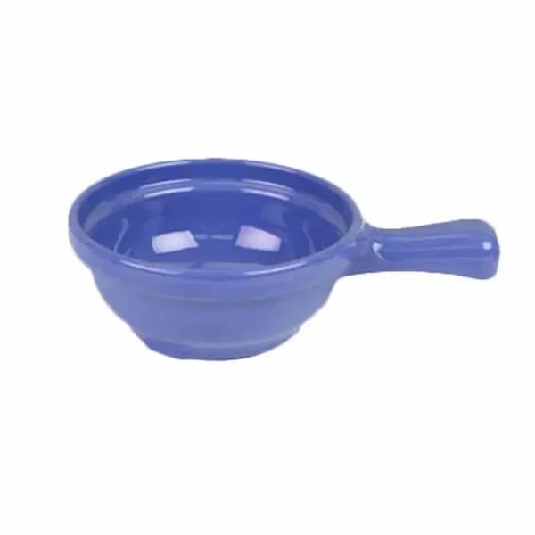 Thunder Group CR305BU Purple 10 oz. Melamine Soup Bowl with Handle | Case of 12 — main image