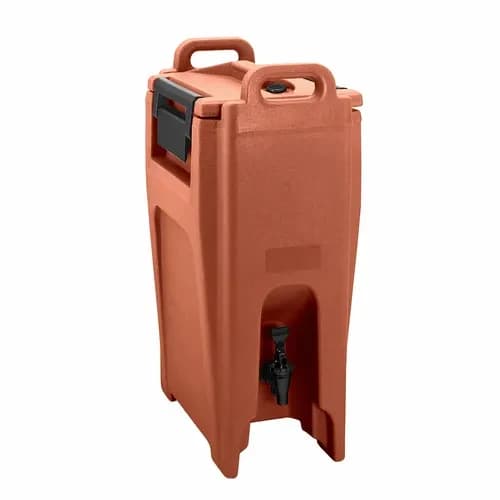 Cambro UC500402 Camtainer 5-1/4 Gallon Insulated Brick Red Beverage Dispenser