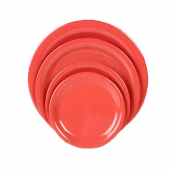 Thunder Group CR109RD Orange 9" Melamine Plate | Case of 12 — main image