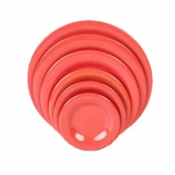 Thunder Group CR010RD Orange 10-1/2" Melamine Plate | Case of 12