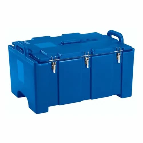 Cambro 100MPC186 Camcarrier Navy Blue Top Loader 8" Deep