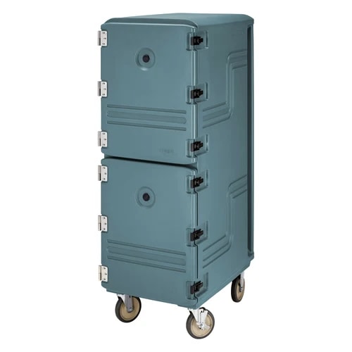 Cambro Camcart 1826DBC401 Insulated Slate Blue Front Loader Food Carrier — main image