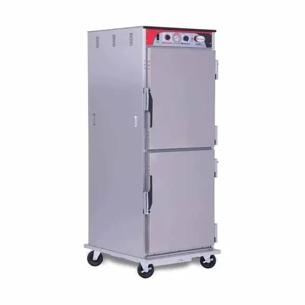 BevLes HCSS74W121 Insulated Solid Dutch Doors Full Height Heated Holding Cabinet 28"W