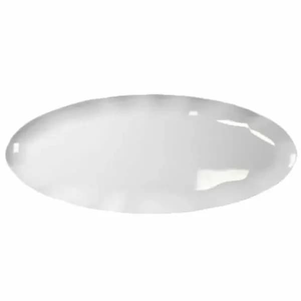 Thunder Group RF2030W White 30" x 12" Oval Melamine Platter | Case of 2