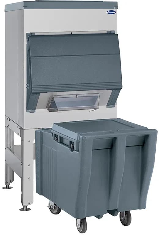 Follett DEV500SG-30-ICS125L Ice•DevIce™ Series Gravity Dispense Ice Bin 460 Pound Capacity Polyethylene Interior Cube, Nugget Ice Compatibility