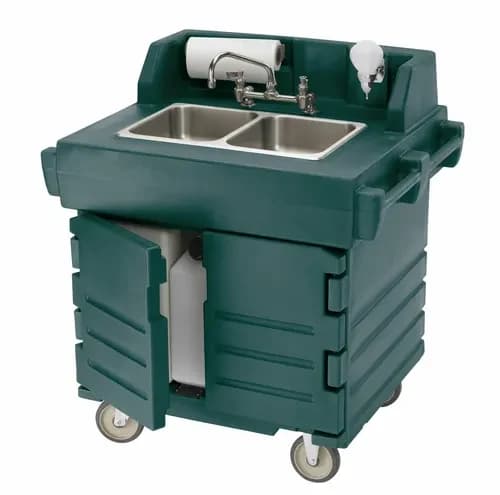 Cambro KSC402192 Camkiosk Granite Green Hand Sink Cart