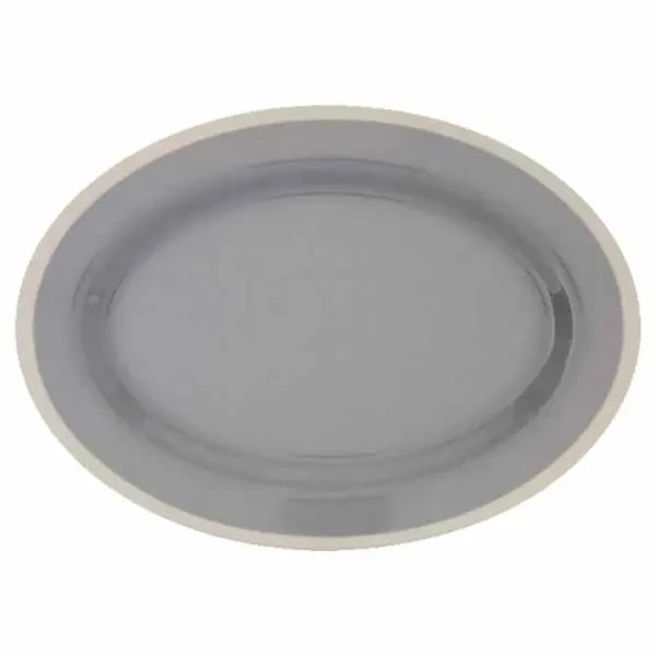 Thunder Group SD2121H Graham 21" x 15" Oval Melamine Platter | Case of 2 — main image
