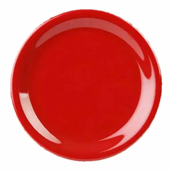 Thunder Group CR109PR Pure Red 9" Melamine Plate | Case of 12 — main image