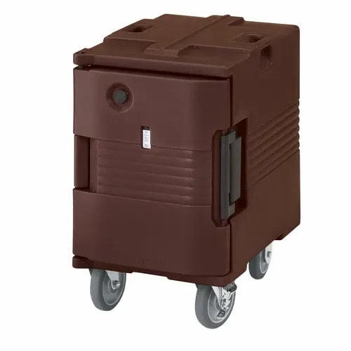 Cambro Ultra Pan Carrier UPCHW400131 1-Compartment Dark Brown Heated Food Pan Carrier — main image