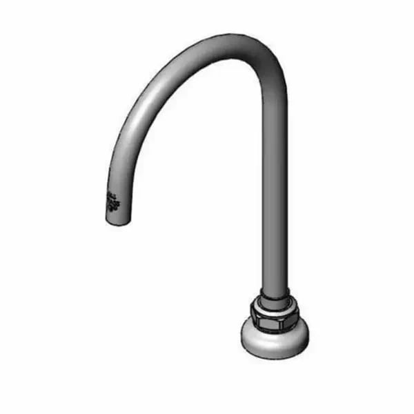 Commercial Kitchen Plumbing Fittings — T&S B-0545-F20 9-1/16" Swivel Faucet Gooseneck Spout Nozzle