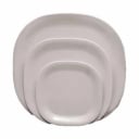 Thunder Group PS3014W Passion White 14" x 14" Square Melamine Plate | Case of 6