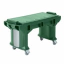 Cambro Versa Food Bar VBRTHD5519 4-Pan Kentucky Green Cold Food Serving Counter