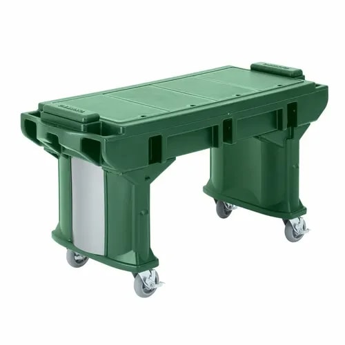 Cambro Versa Food Bar VBRT5519 4-Pan Kentucky Green Cold Food Serving Counter — main image