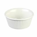Thunder Group ML533B1 Bone 3-1/2 oz. Fluted Melamine Ramekin | Case of 12