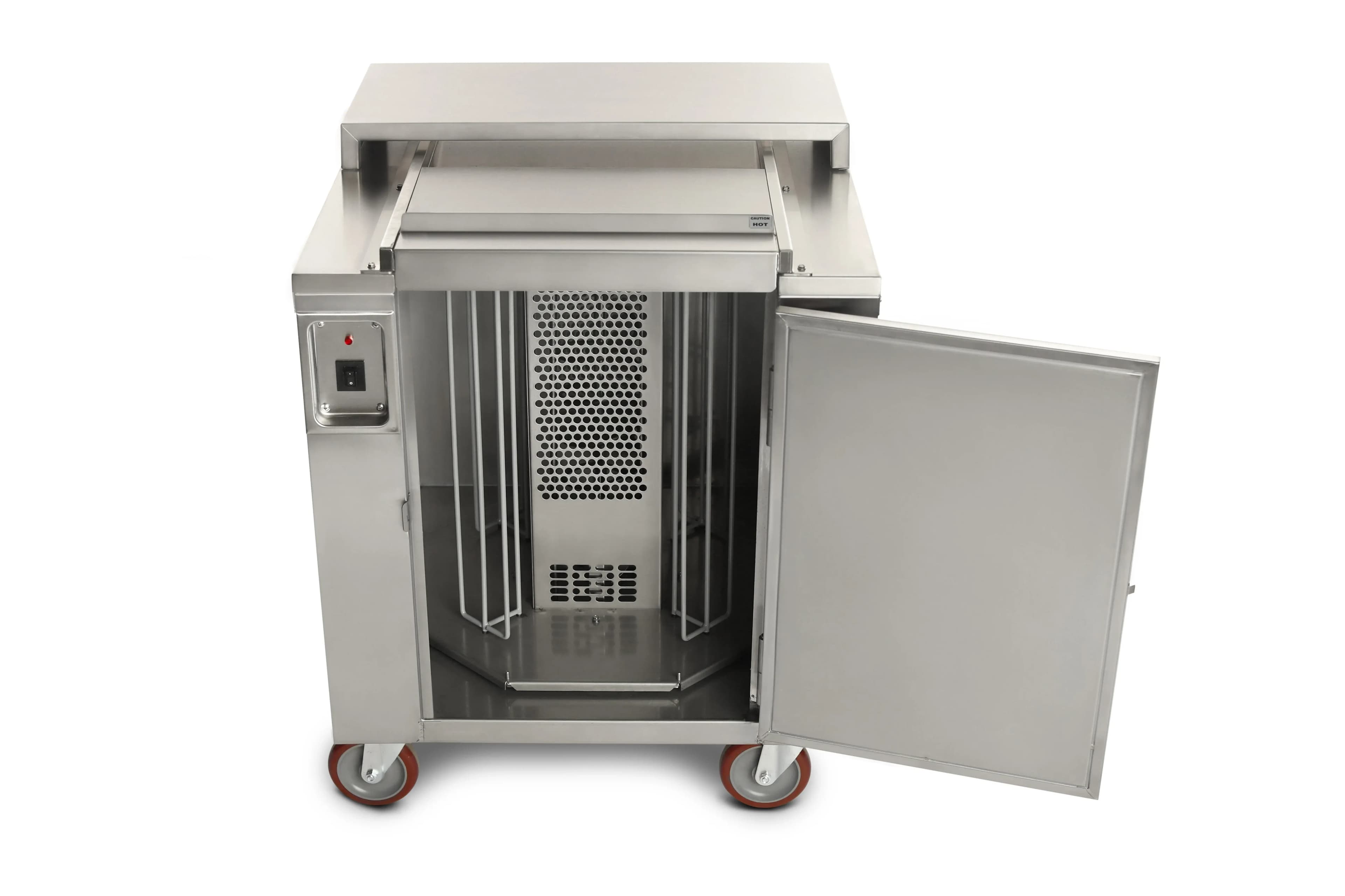 Carter-Hoffmann CD27 ® Plate Dispenser Heated 4 Silos 160 Plate Capacity 9 Inch Max Plate Size