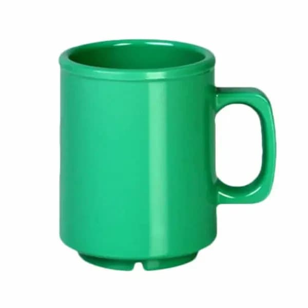 Thunder Group CR9010GR Green 8 oz. Melamine Mug/Cup | Case of 12