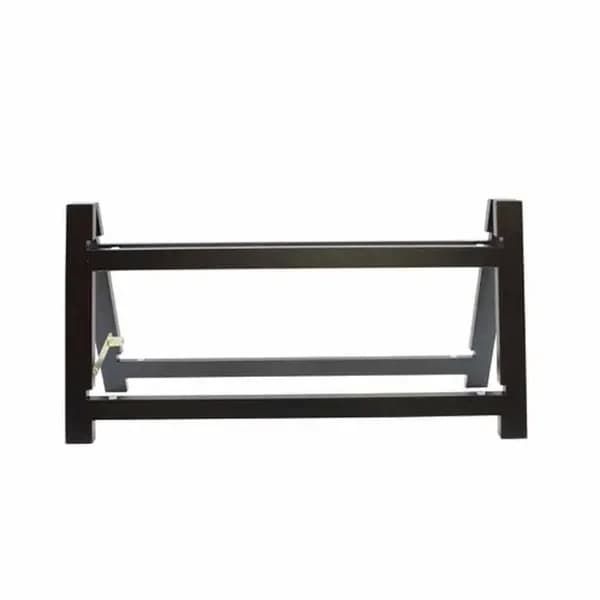 Tablecraft RMG1BK Frostone Black Wood 2-Tier Riser Frame 15" x 8" x 11-1/2"