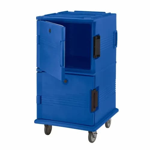 Cambro UPC1600HD186 Ultra Cam Cart Insulated Navy Blue Front Loader Food Carrier