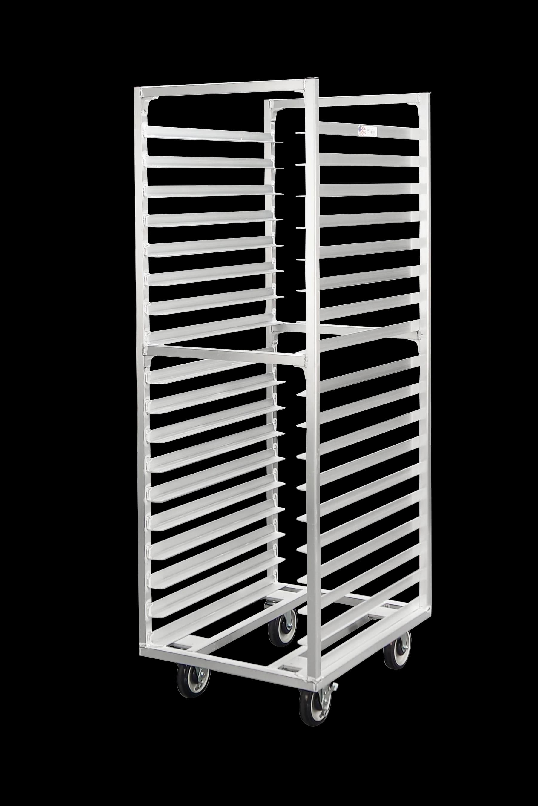 Carter-Hoffmann O8618 ® Portable Aluminum Pan Rack Single Width Open Style End-Loaded 18 Pan Capacity