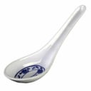 Thunder Group 7003B Lotus 3/4 oz. Melamine Wonton Soup Spoon | Case of 60