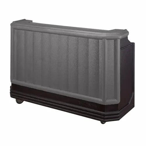 Cambro Cambar BAR730420 Granite Gray Portable Bar 7-Bottle Speed Rail Portable Bar 72-3/4"W X 26"D X 48"H — main image