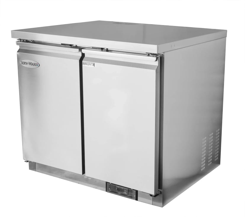 Commercial Refrigeration Parts — Serv-Ware UCF-36-HC-T Under-Counter Freezer 36.4", 7.7 cu.ft.