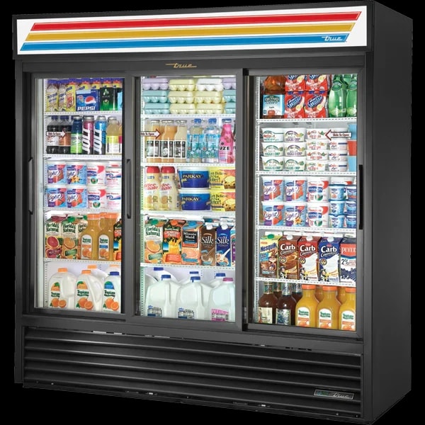 True GDM-69-HC-LD Glass Door Merchandiser, 69 cu.ft., LED — main image