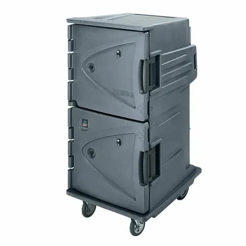 Cambro CMBH1826TBC191 Camtherm Granite Gray Hot Cart