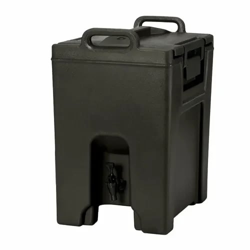 Cambro Camtainer UC1000110 10-1/2 Gallon Insulated Black Beverage Dispenser