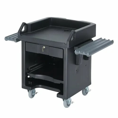 Cambro Versa VCSWR110 Black Cash Register Cart 52-3/4"W — main image