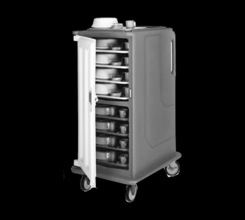 Cambro MDC1418T16615 Charcoal Gray Meal Delivery Cart