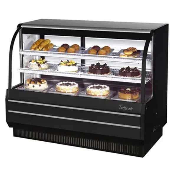 Turbo Air TCGB-60-B-N Refrigerated Black Bakery Display Case 60-1/2"W