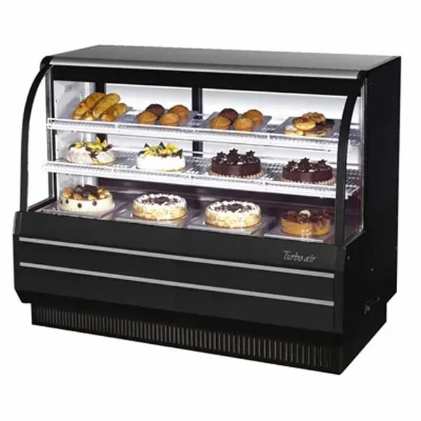 Turbo Air TCGB-60-B-N Refrigerated Black Bakery Display Case 60-1/2"W — main image