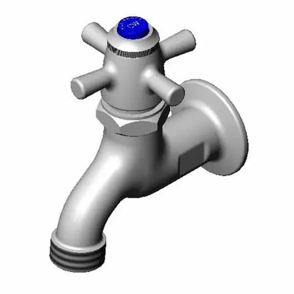 T&S B-0707 Wall Mount Single Sink Faucet — main image