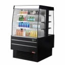 Turbo Air TIOM-36SB-N Black Open Island Display Case Merchandiser 39-3/8"W