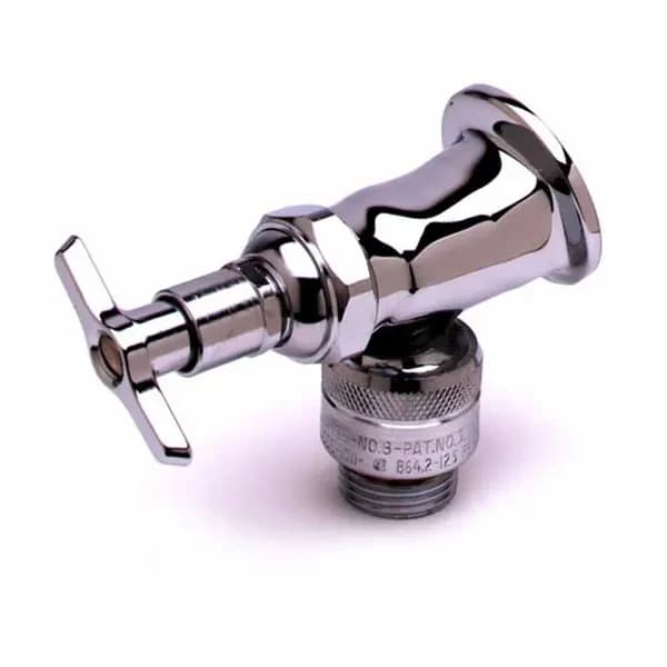 T&S Brass B-0736-POL T&S Single Hole Wall Mount Sill Faucet