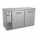 Kelvinator KCHBB60SS Stainless Steel Top Back Bar Cooler 61-1/8"W