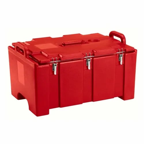Cambro Camcarrier 100MPC158 Hot Red Top Loader 8" Deep