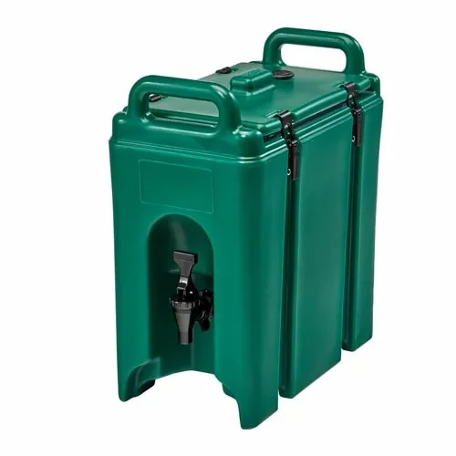 Cambro Camtainer 250LCD519 2-1/2 Gallon Insulated Kentucky Green Beverage Dispenser — main image