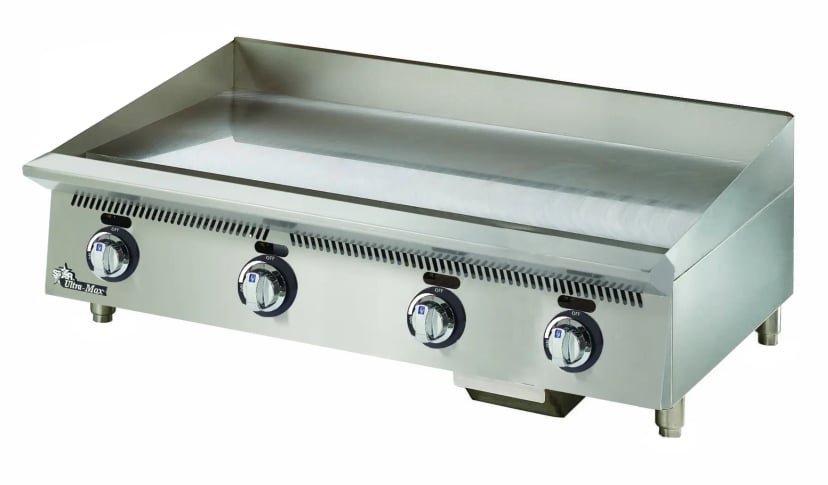 Star Oven Parts — Star 860MA Ultra-Max® Series Gas Countertop Griddle 60 Inch Wide Manual Control Rectangle Polished Steel 1 Inch Thick Plate Heavy-Duty — Propane, 150000 BTU