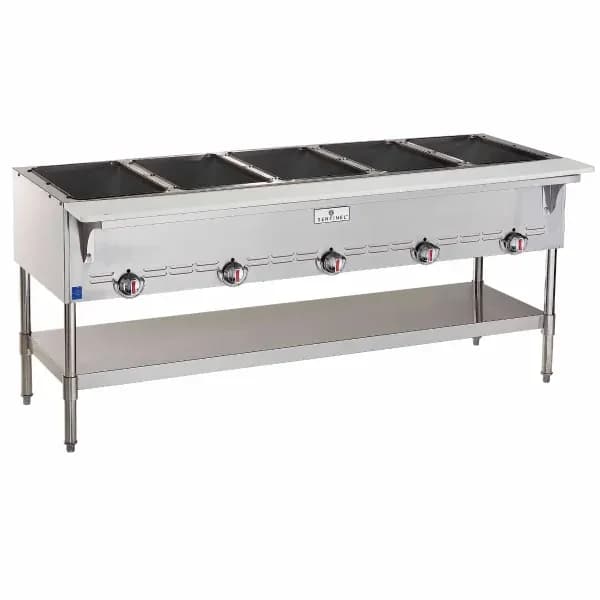 Sentinel SN-GBM-5NG 5-Well Natural Gas Hot Food Steam Table 72-1/2"W